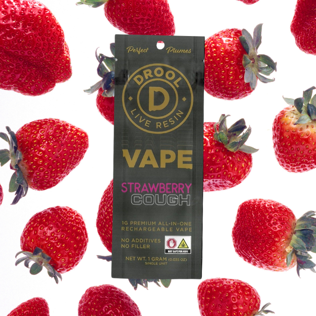 Photograph of product: DISPOSABLE | STRAWBERRY COUGH | LIVE RESIN | 1G