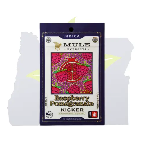 Photograph of product: Mule-Raspberry Pom.