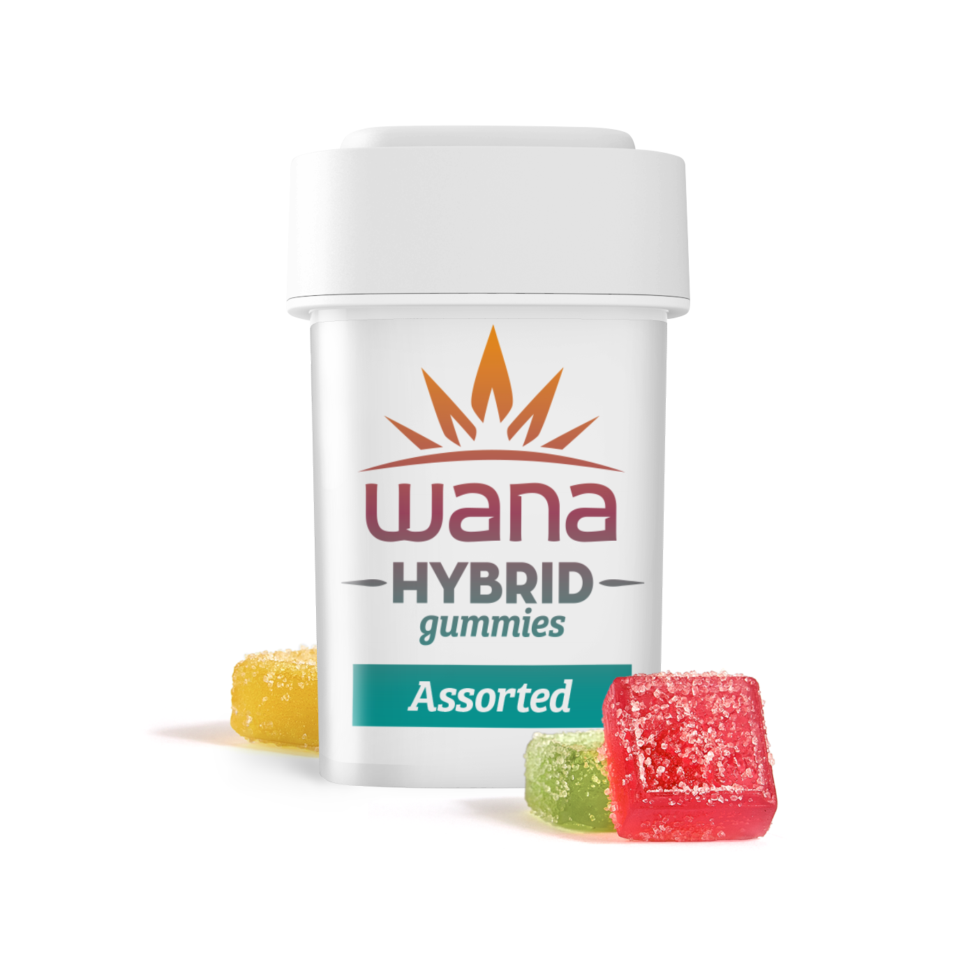 Photograph of product: Wana Classic Sour Gummies | Assorted Hybrid