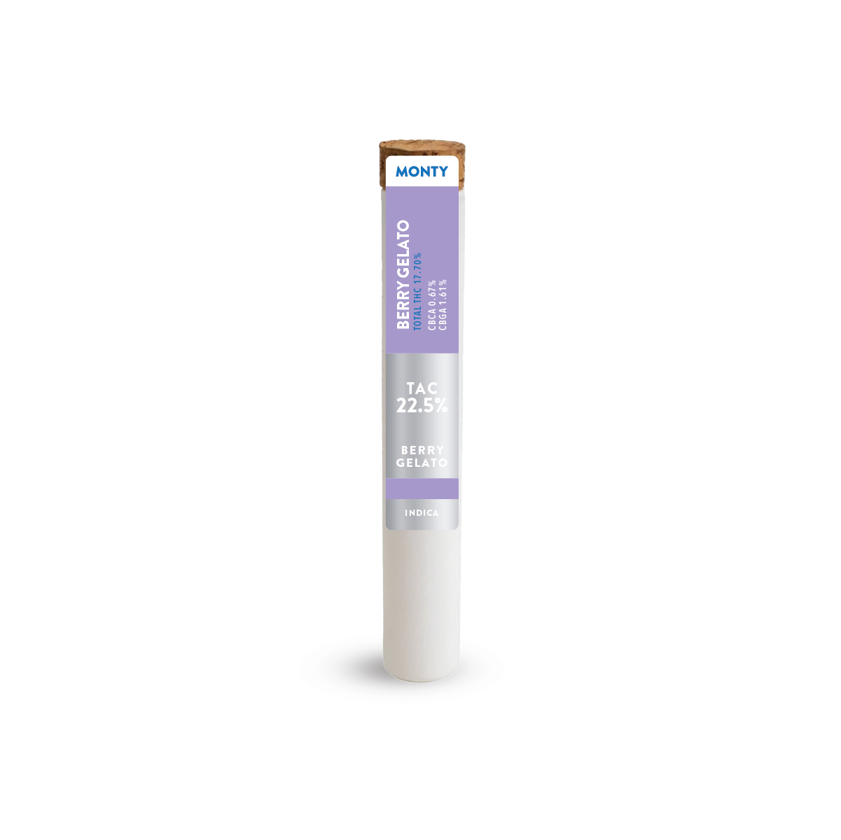 Photograph of product: MONTY | Berry Gelato | Pre-Rolls | 1 x King