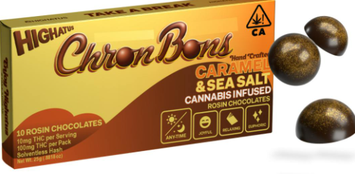Photograph of product: Caramel and Sea Salt [H] - 100MG ChronBons 10PK