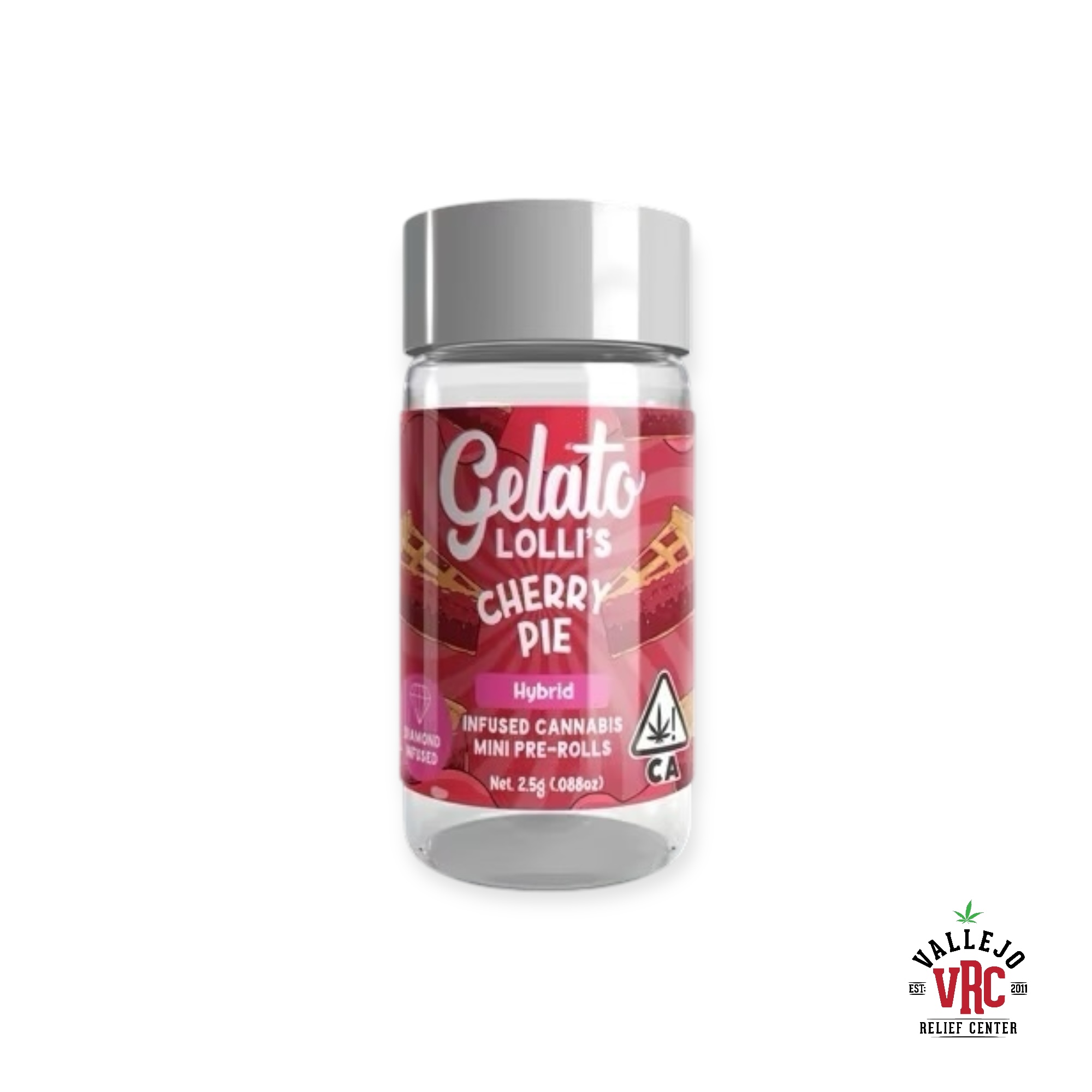 Photograph of product: LOLLI'S CHERRY PIE .6G 5PK