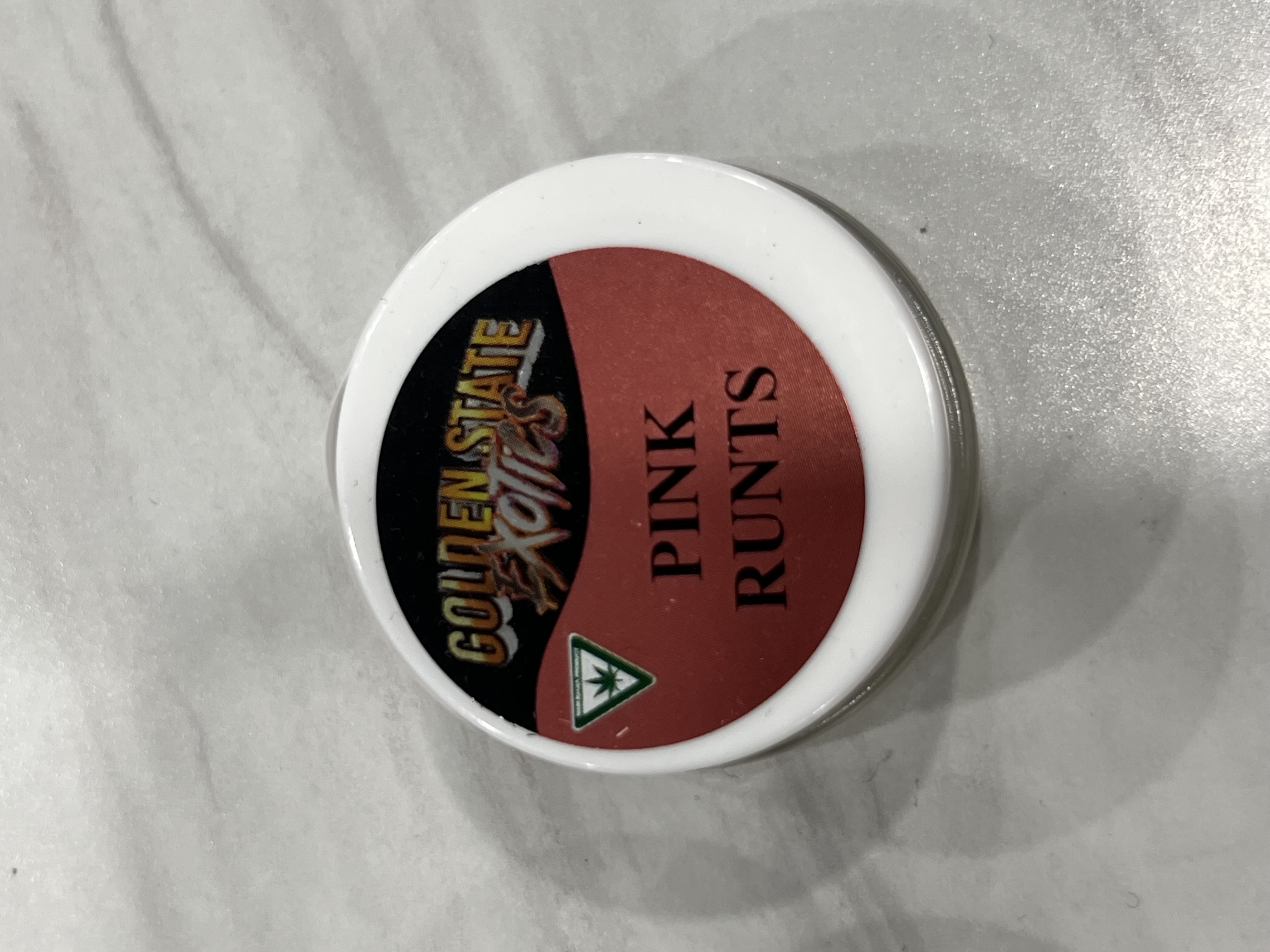 Photograph of product: Pink Runtz Live Resin
