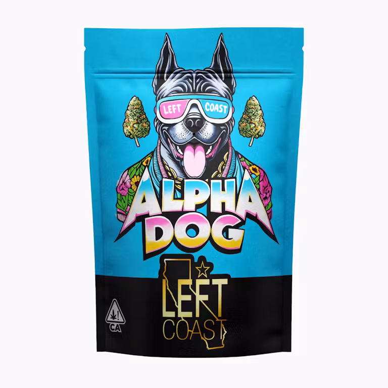 Photograph of product: Alpha Dog [S/H] Smalls Flower | Left Coast - 3.5g