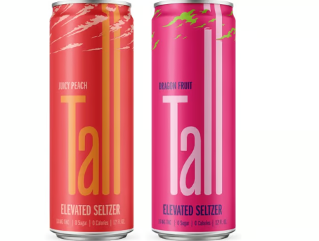 Photograph of product: Juicy Peach Tall Seltzer (10mg)(Tall)