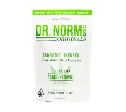 Photograph of product: Chocolate Chip 1:1 TH-oui:CBD Cookies