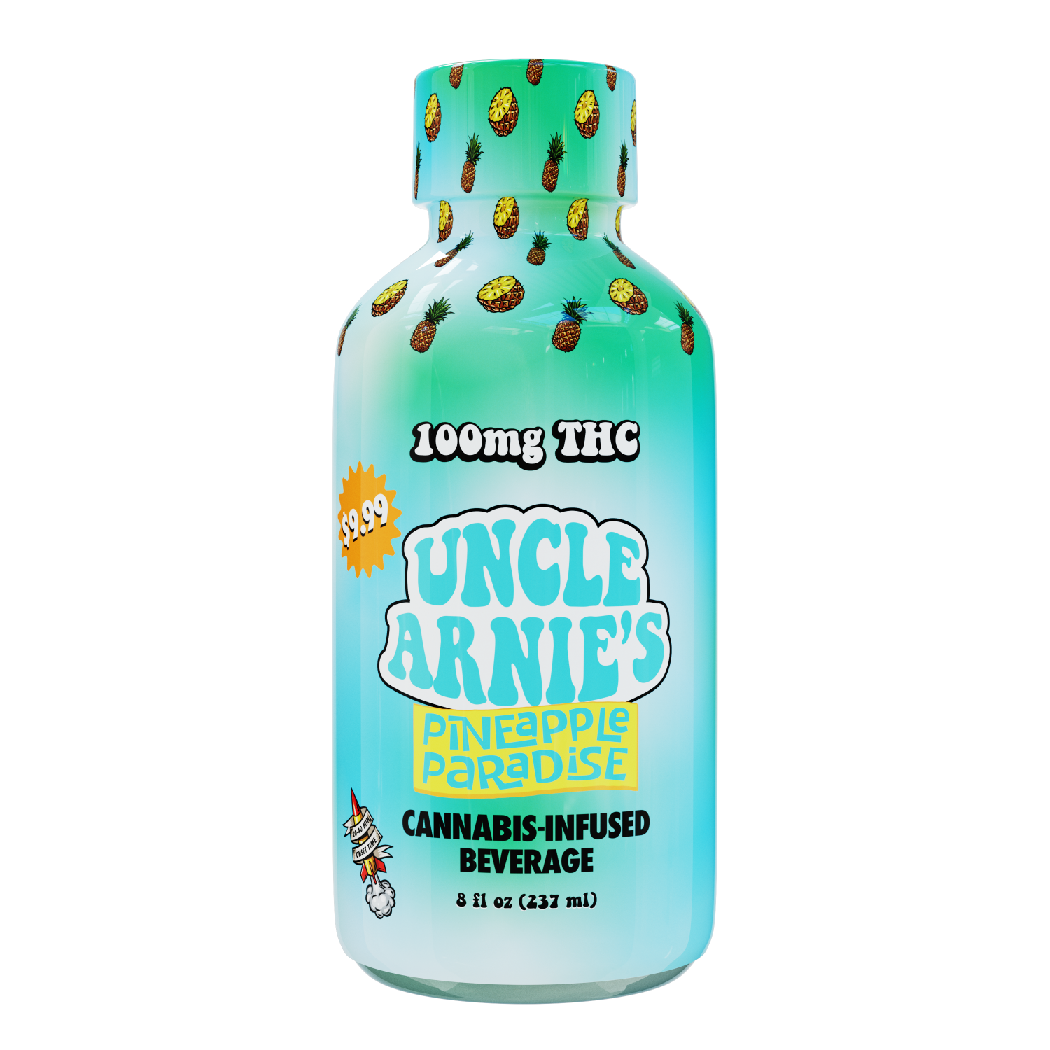Photograph of product: Uncle Arnie's - Pineapple Paradise - 100mg Drink