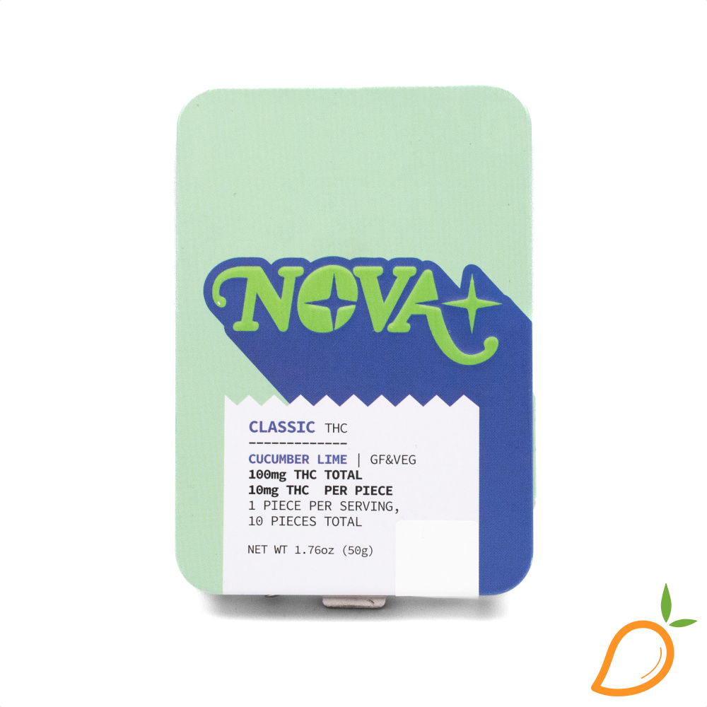 Photograph of product: 100mg Cucumber Lime Classic Gummies Nova
