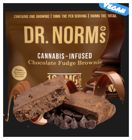 Photograph of product: Chocolate Fudge Brownie 100mg