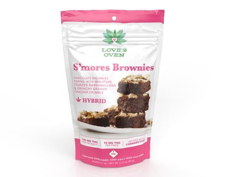 Photograph of product: Loves Oven - Brownies - Smore's (S) 100mg