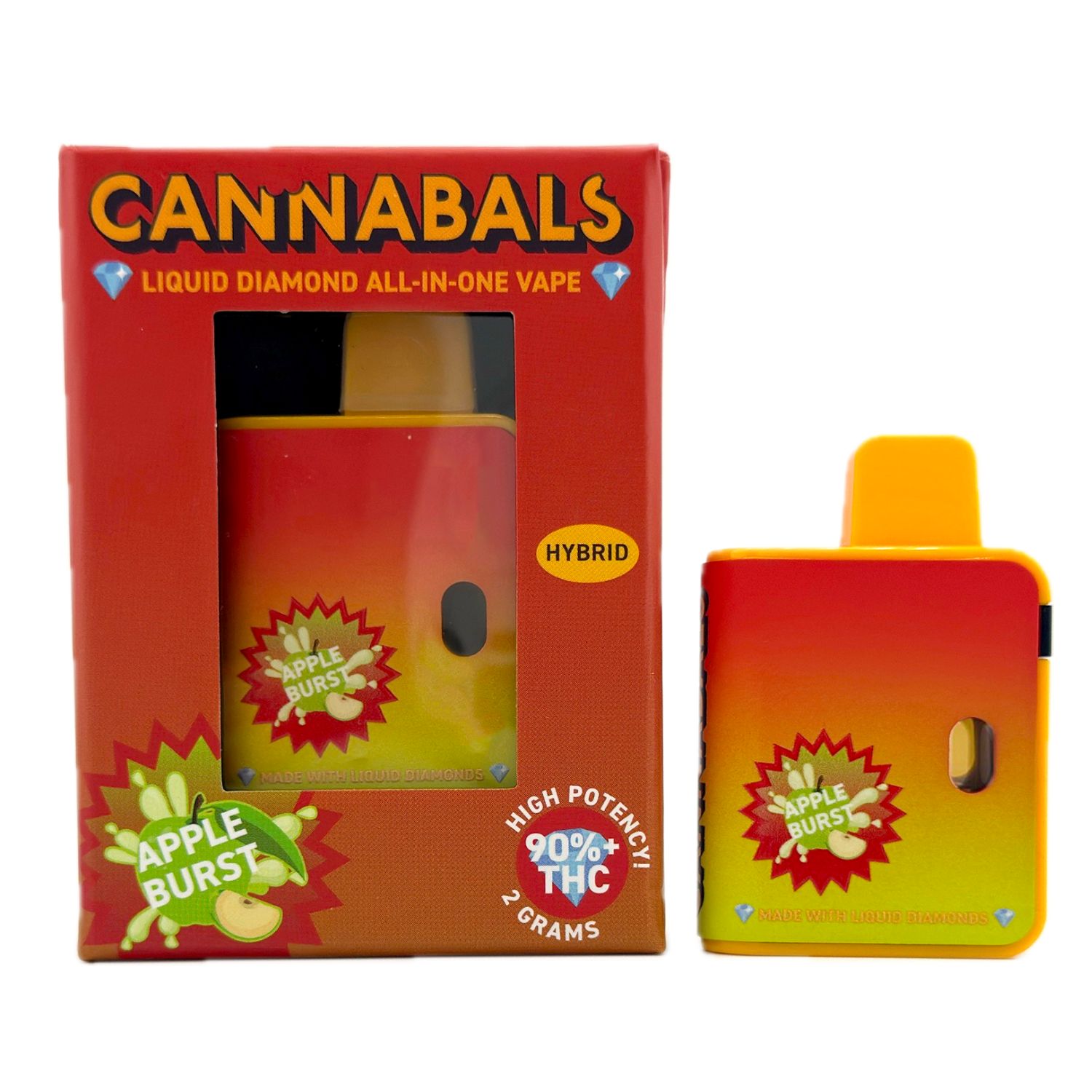 Photograph of product: Apple Burst Liquid Diamonds Disposable Vape