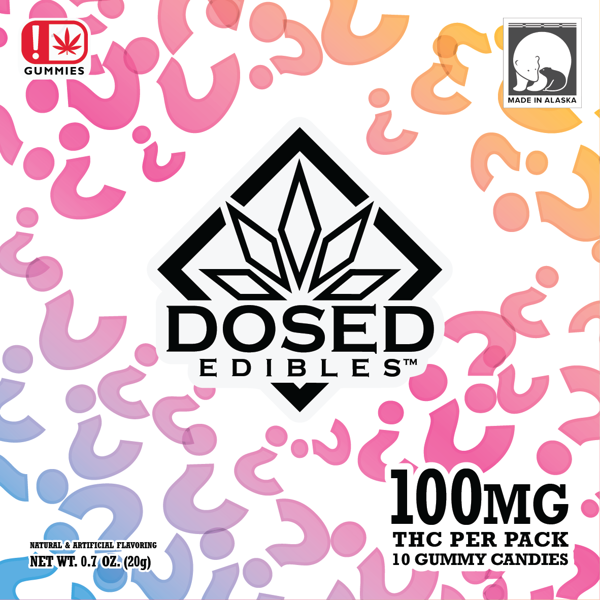 Photograph of product: 100mg Mystery Mix Multi Pk Gummies