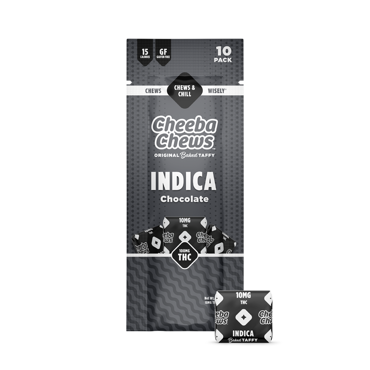 Photograph of product: Cheeba Chews - 100mg Oui'd Taffy - Chocolate