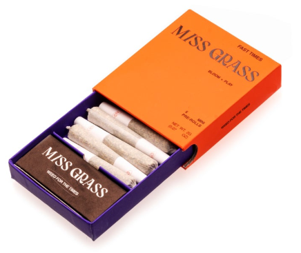 Photograph of product: Miss Grass - Fast Times Mini Preroll 5 Pack 2G