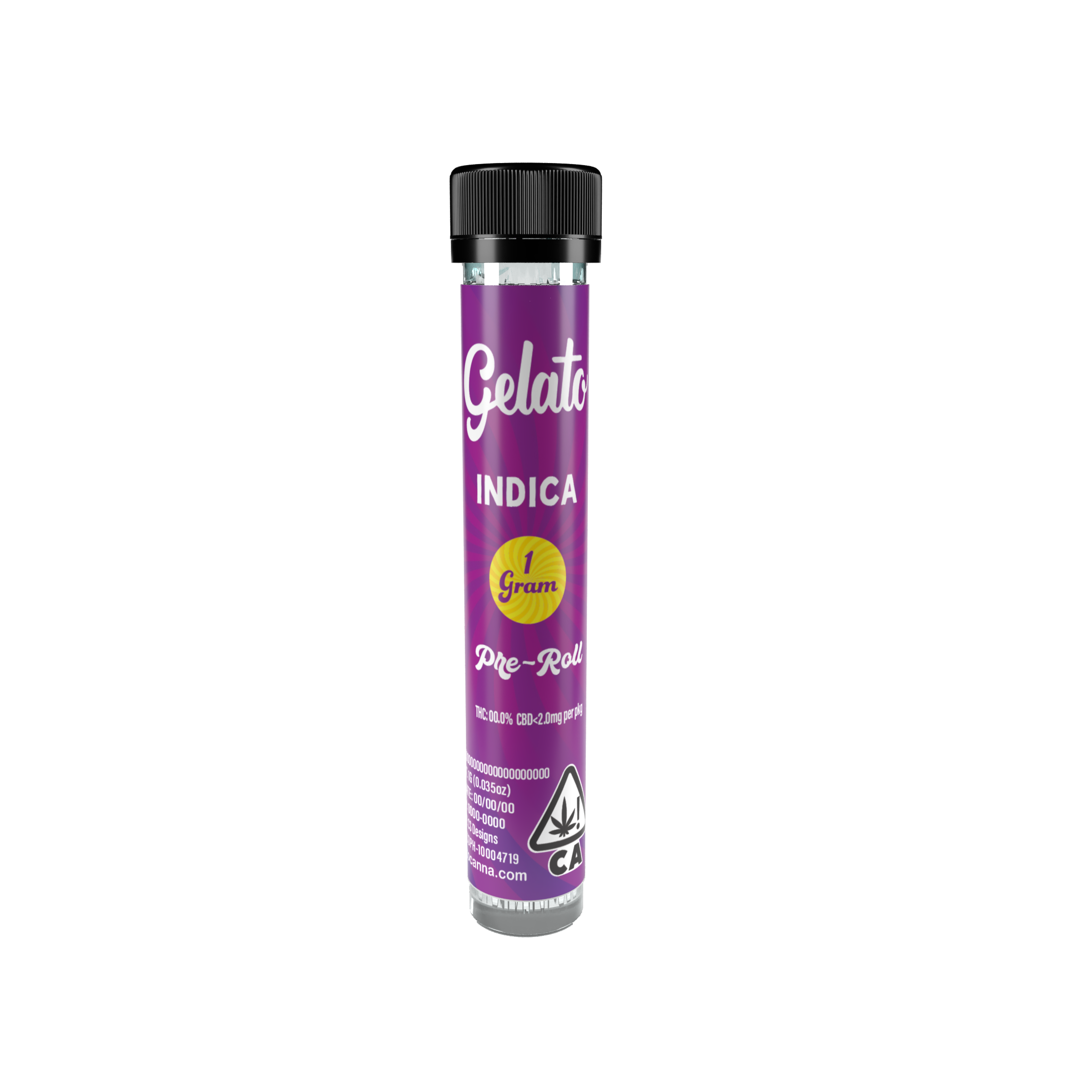 Photograph of product: Gelato Lolli's Pre-roll Grape Soda - Oui'd
