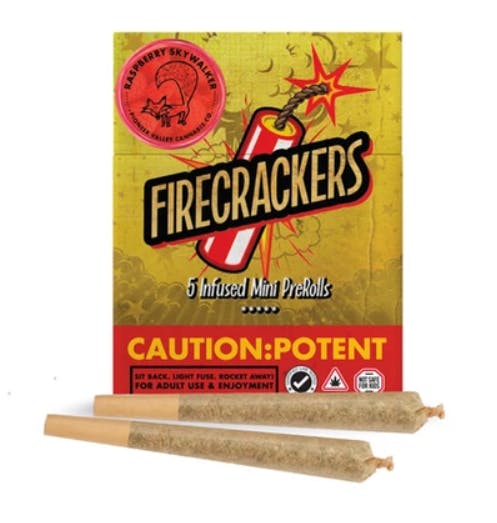 Photograph of product: 5 PACK - Raspberry SWOG (H) Infused Firecracker Preroll