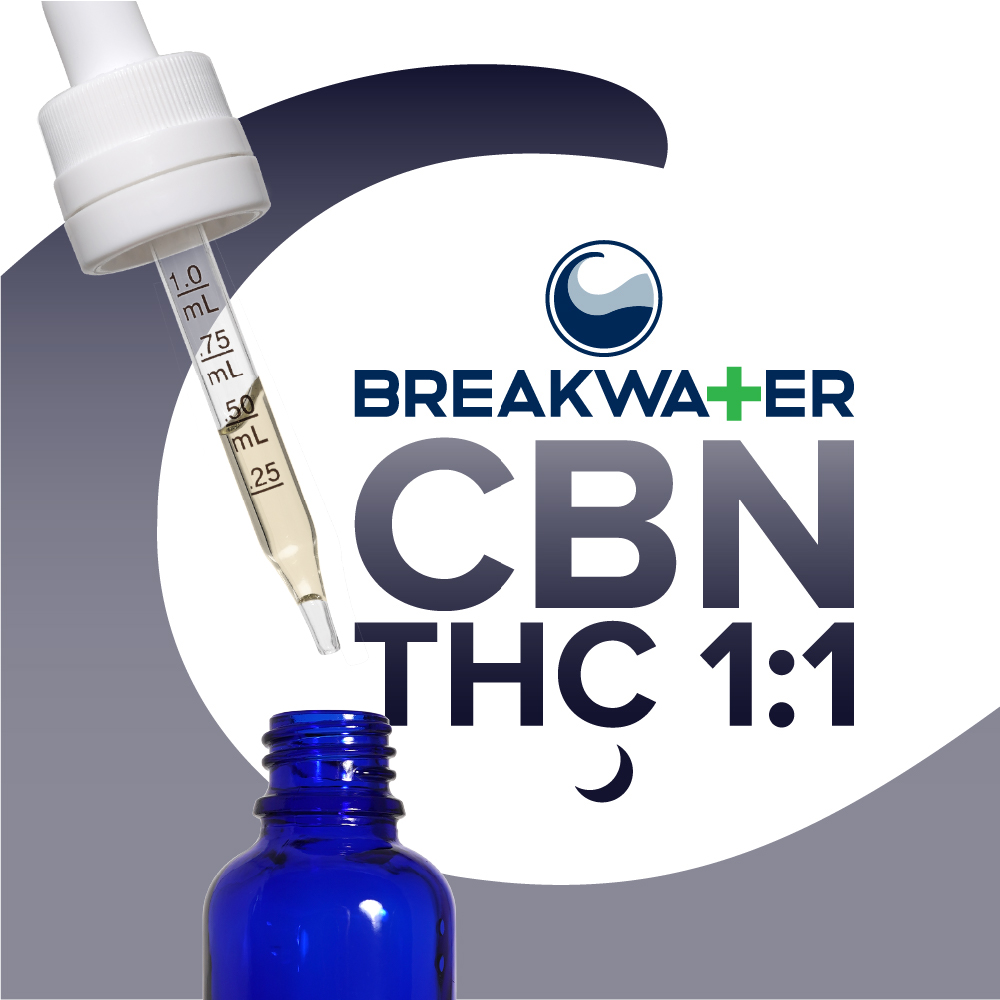 Photograph of product: 1:1 CBN:TH-oui MCT Tincture (100mg)