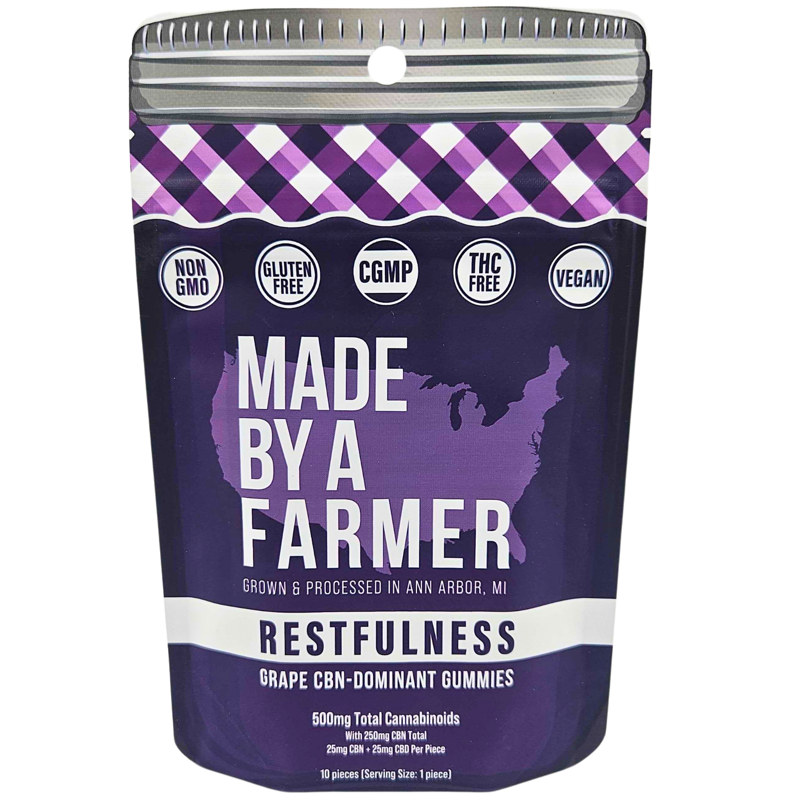 Photograph of product: MADE BY A FARMER | CBD | Gummies | Restfulness | CBD:CBN