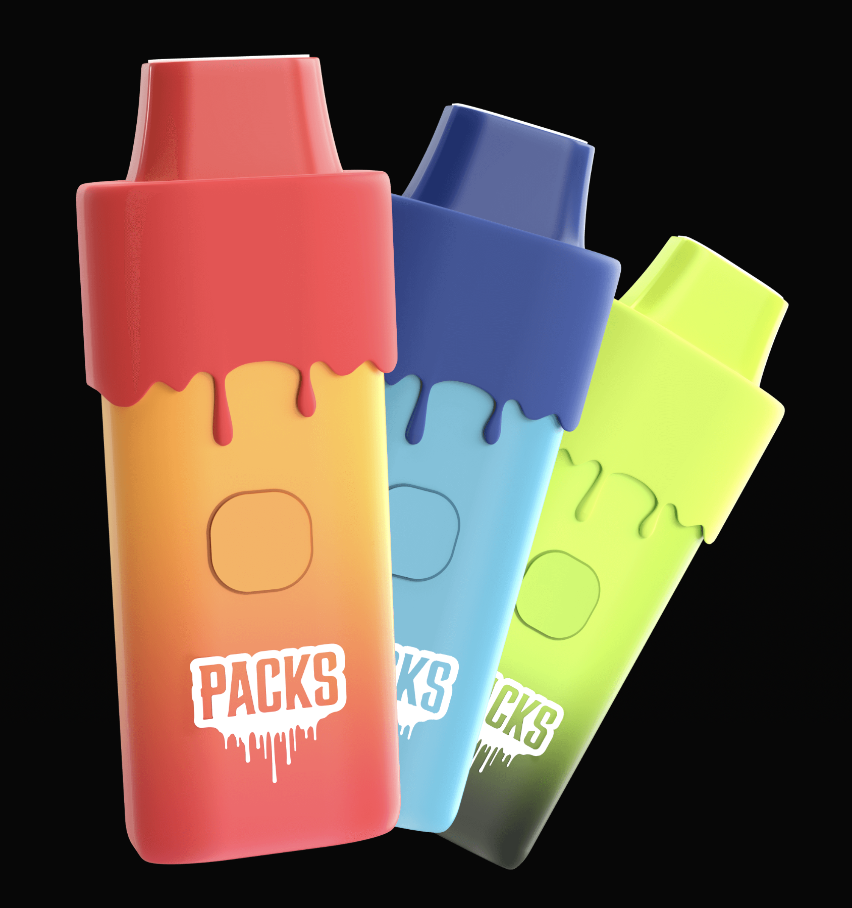 Photograph of product: Pack Pods Vape Disposable 2g Live Resin- Sour Gushers