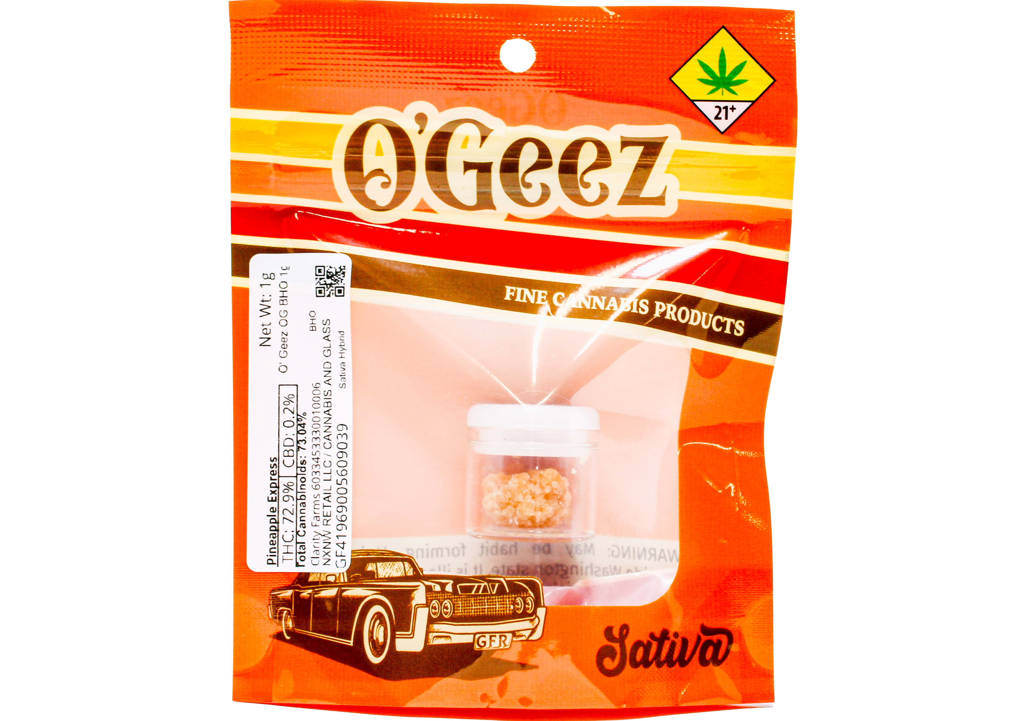 Photograph of product: COW Pineapple Express BHO Concentrate 35695