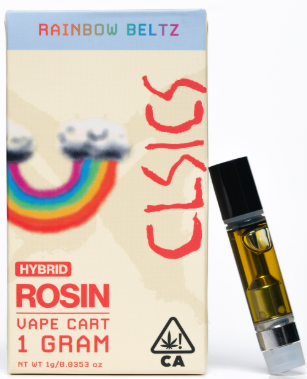 Photograph of product: Rainbow Beltz [H] - Live Rosin Cart
