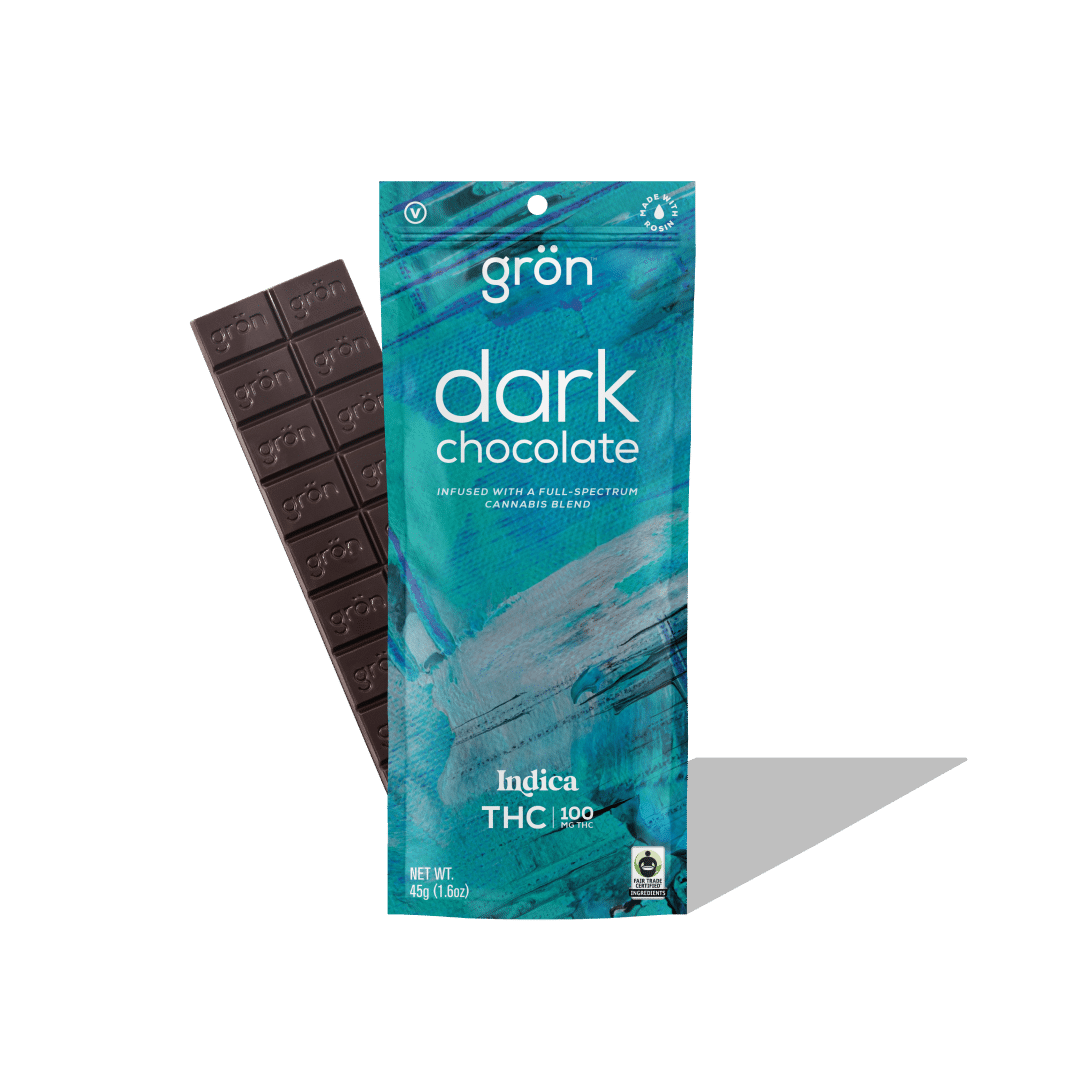 Photograph of product: Gron | Dark Chocolate | 100mg TH-oui