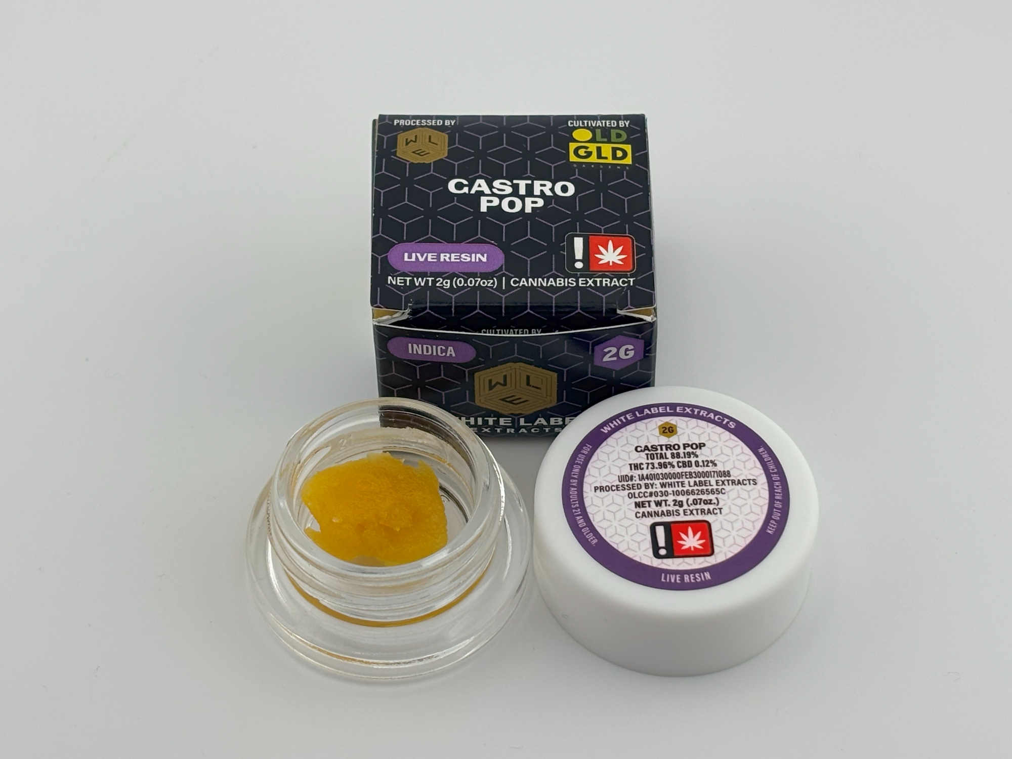 Photograph of product: White Label Extracts | 2g Live [I] | Gastro Pop