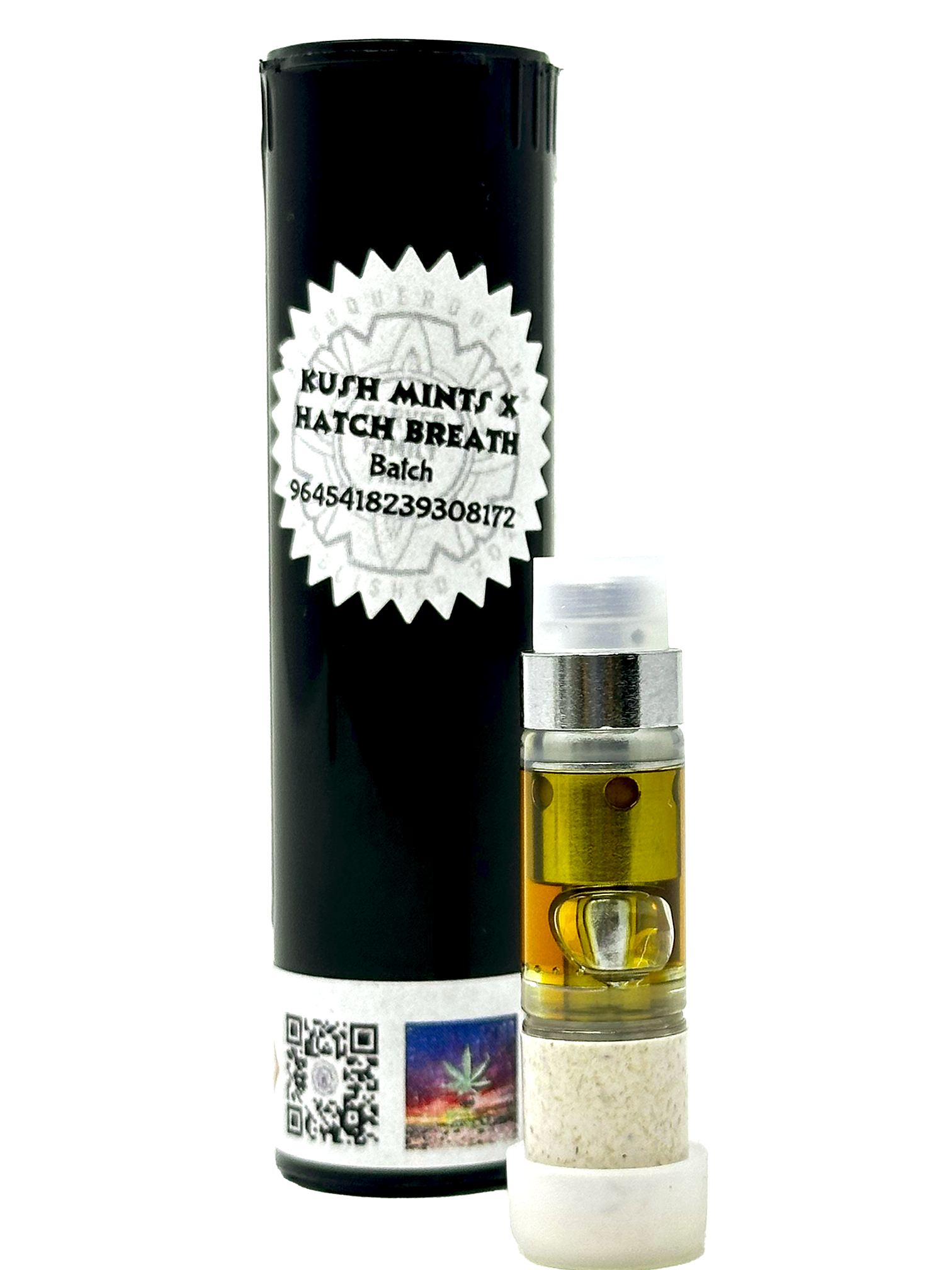 Photograph of product: Kush Mints x Hatch Breath - Rosin Cartridge