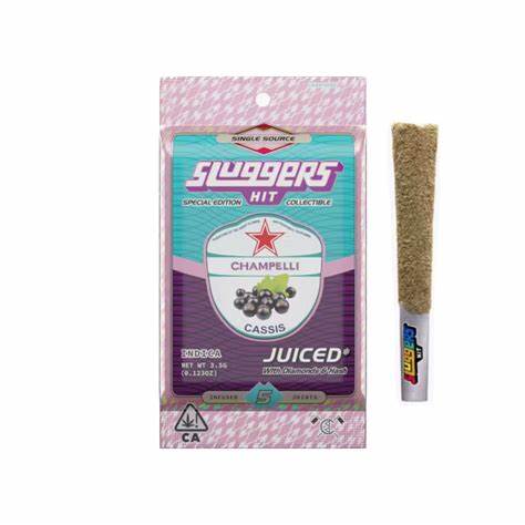 Photograph of product: Sluggers- Champelli 3.5g 5Pk Infused Prerolls Oui'd