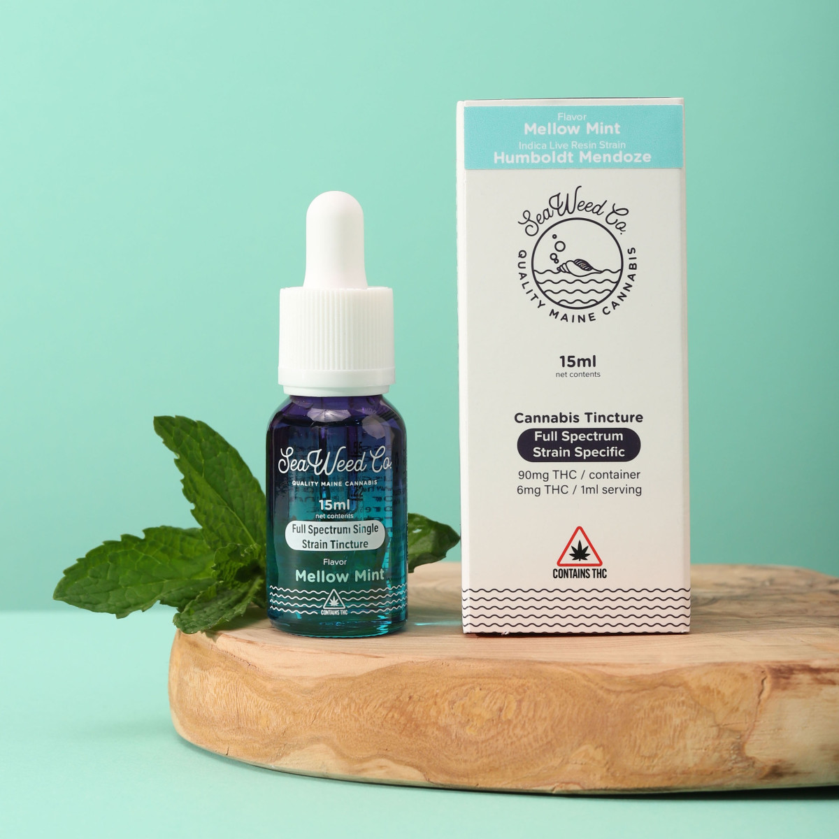 Photograph of product: SEA | Ice Cream C | Mellow Mint Live Resin Tincture 200mg TH-oui