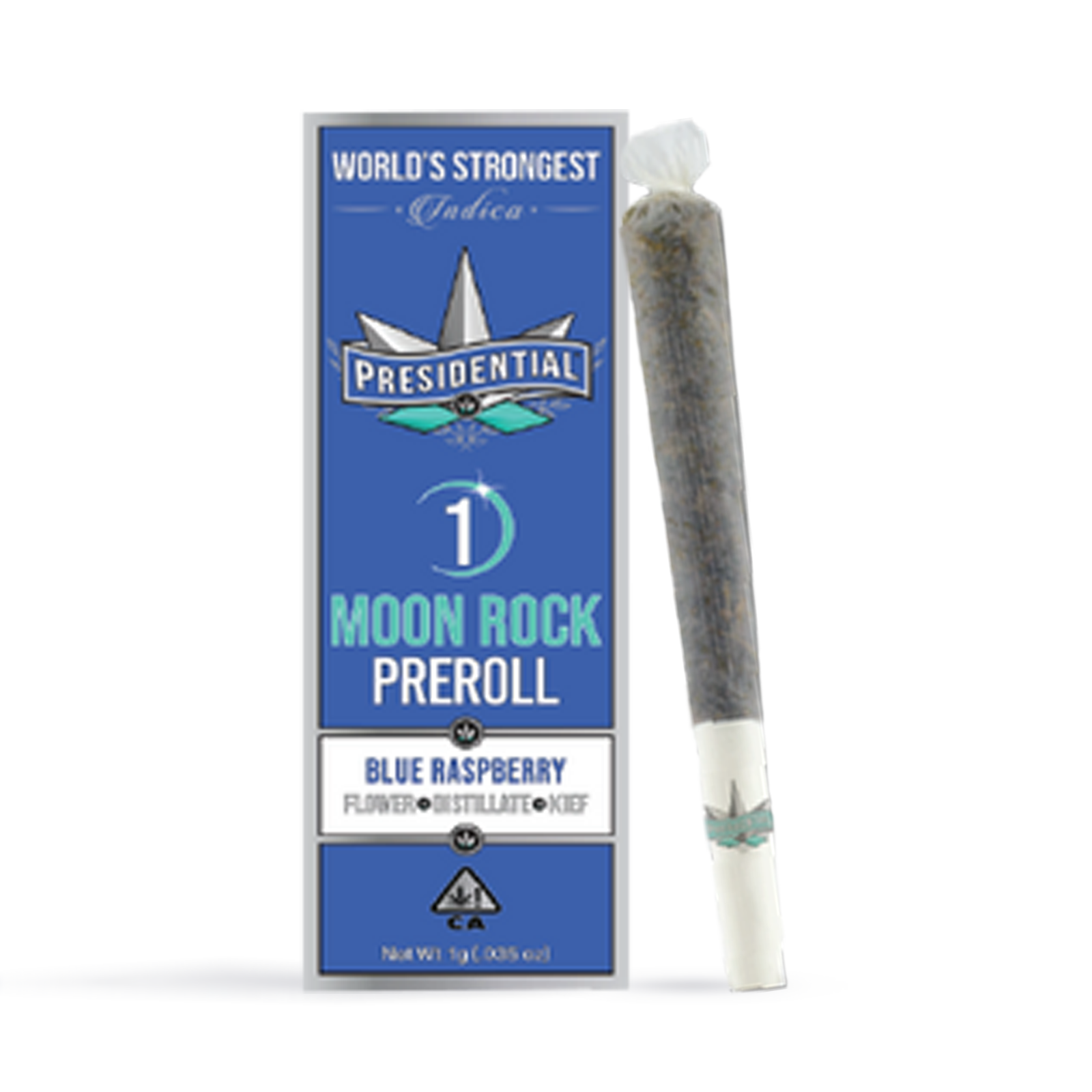 Photograph of product: Blue Raspberry Moon Rock Pre-Roll | 1g