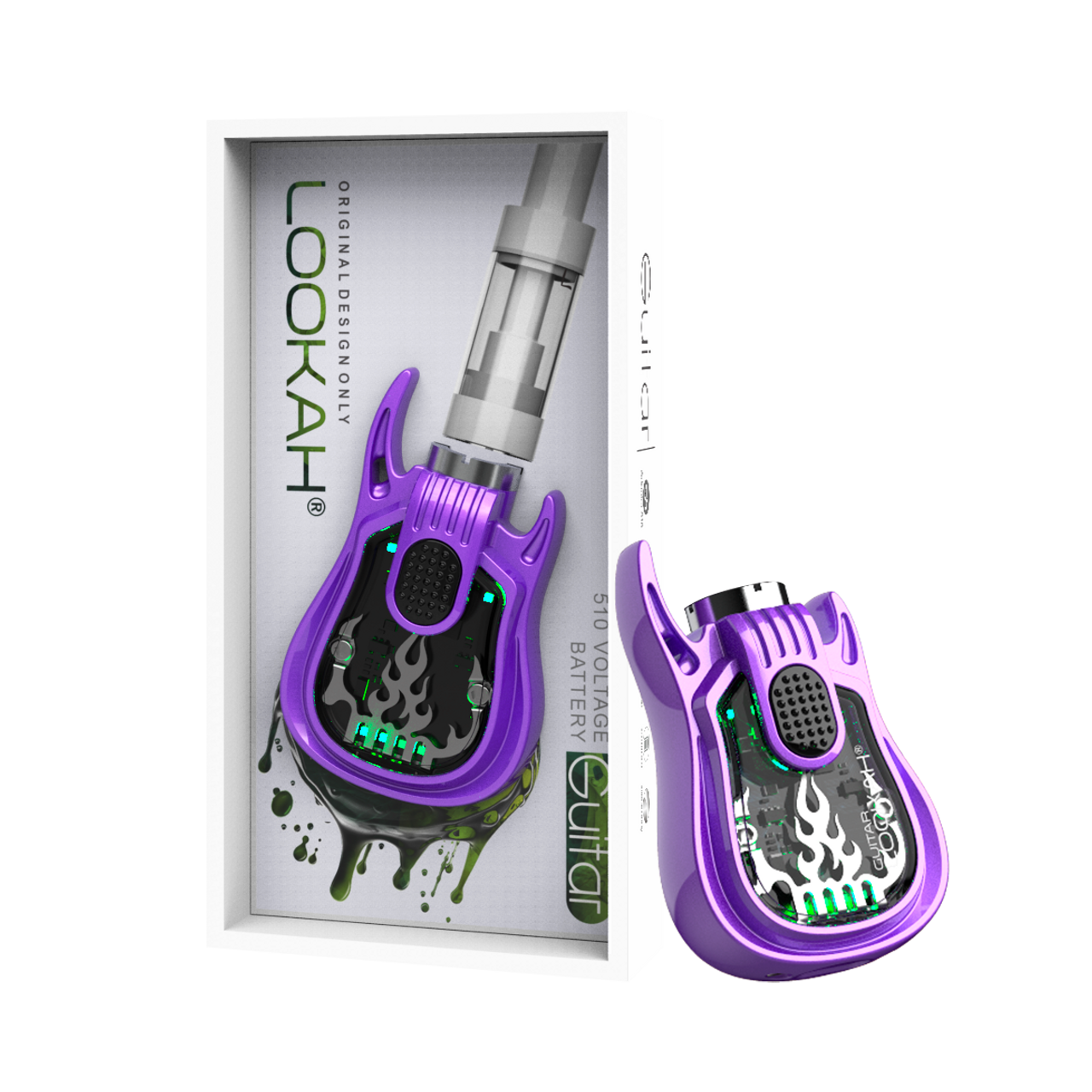 Photograph of product: Lookah Guitar 510 Thread Battery | Purple