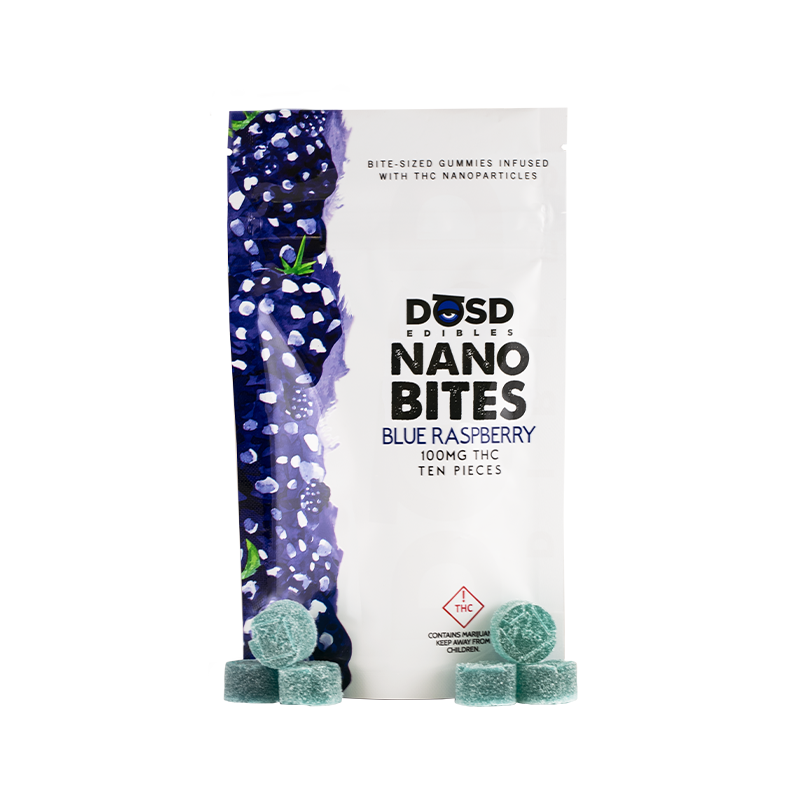 Photograph of product: Blue Raspberry (H) - 100mg Nano Bites - DOSD