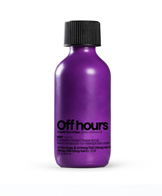 Photograph of product: Off Hours | Grandaddy Purp Syrup | 200MG