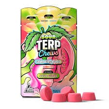 Photograph of product: Sour Guava Terp Chews | 20pk Gummies 100mg