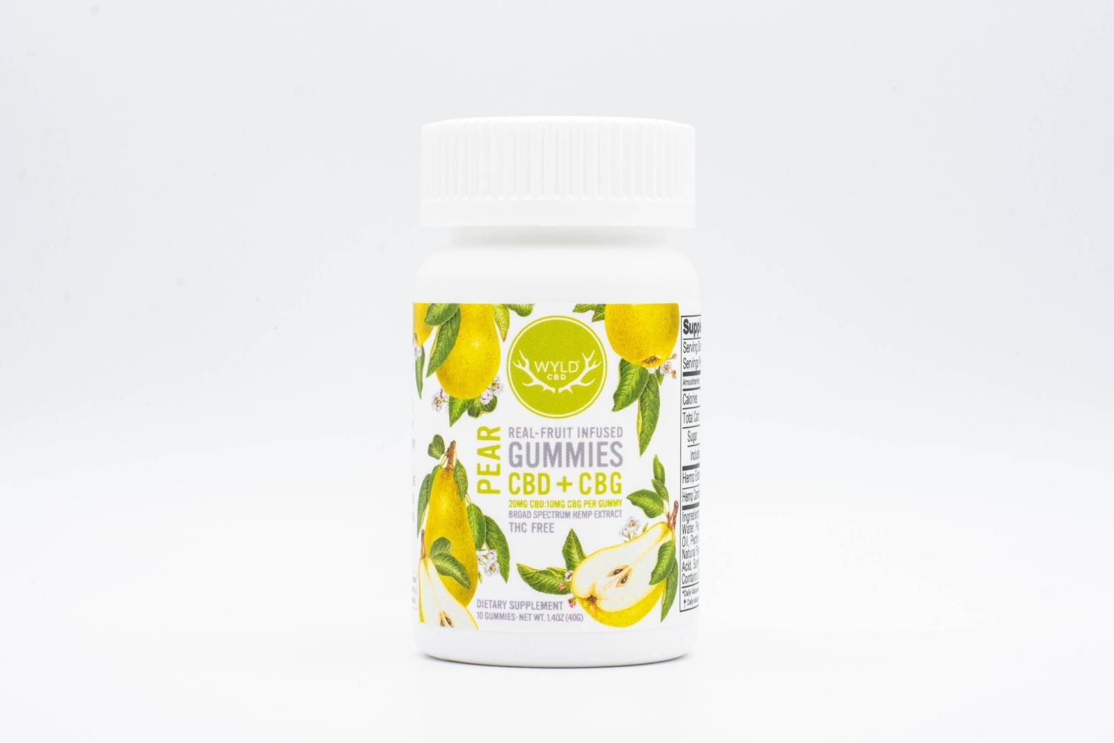 Photograph of product: 400 mg | Pear HEMP CBD Gummies | 20pk