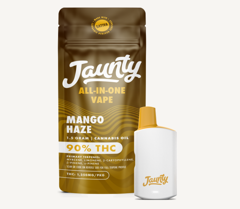 Photograph of product: Jaunty - Mango Haze - AIO Palm - 1.5g