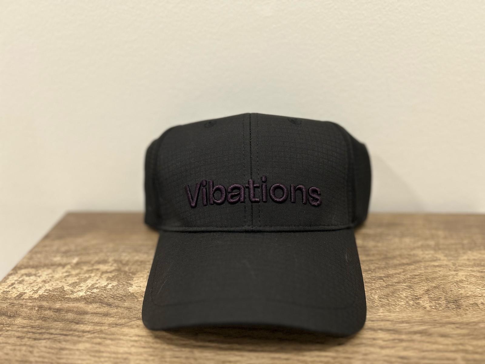 Photograph of product: Vibations Black Baseball Cap