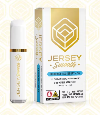 Photograph of product: Jersey Smooth Highbush Blueberry 1g Disposable