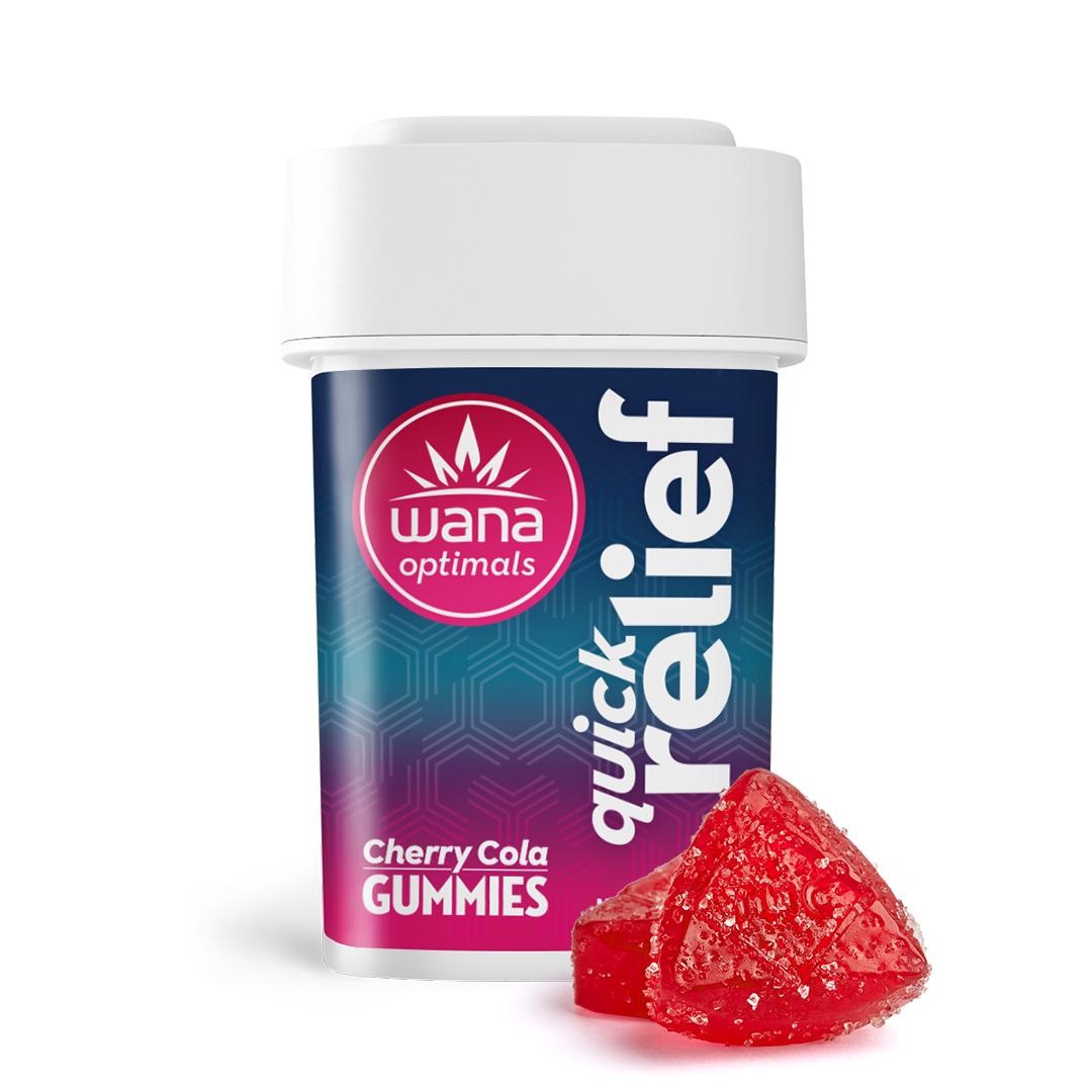 Photograph of product: Wana Gummies | REC - Optimals Quick Relief | Cherry Cola