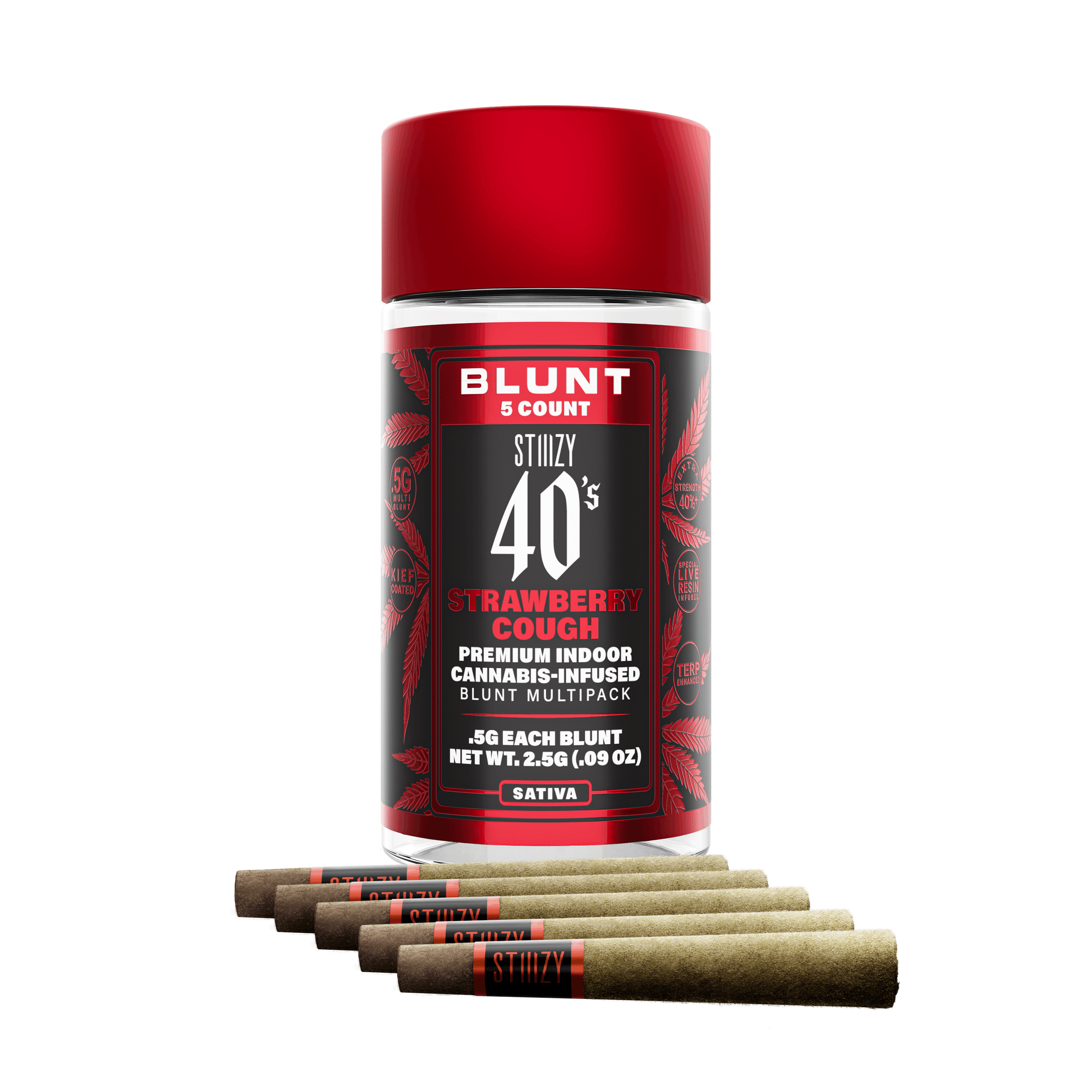 Photograph of Product: Strawberry Cough 5pk Infused Blunts