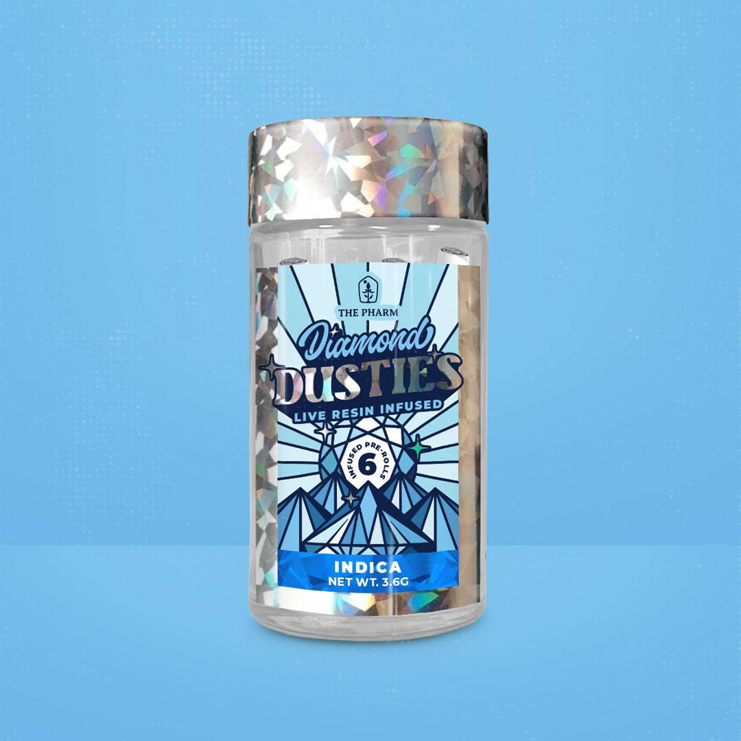 Photograph of product: Sapphire Oui'd Live Resin Infused Diamond Dusties 3.6g