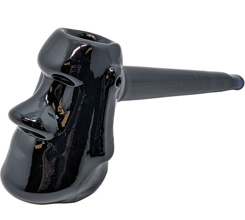 Photograph of product: Hand Pipe I Moai Bubbler [5.5"]