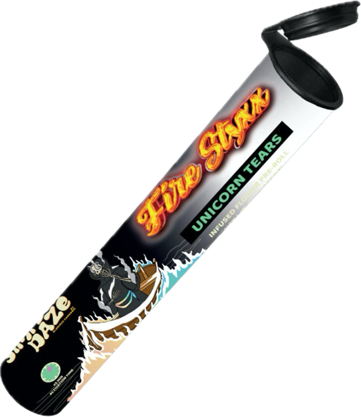 Photograph of product: FIRE STYXX INFUSED PRE-ROLL | RAZZBERRY DIESEL