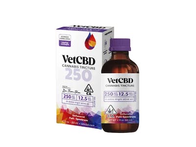 Photograph of product: VET CBD Regular Strength Tincture CBD 250mg/TH-oui 12.5mg 2oz