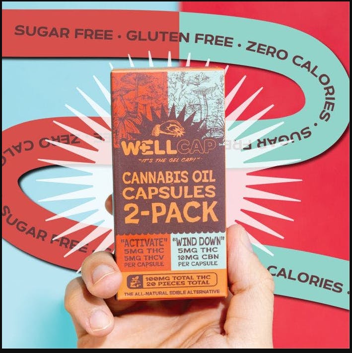 Photograph of product: Active/Wind Down (S/I) | 20pk (10/10) | Capsules | Wellcap