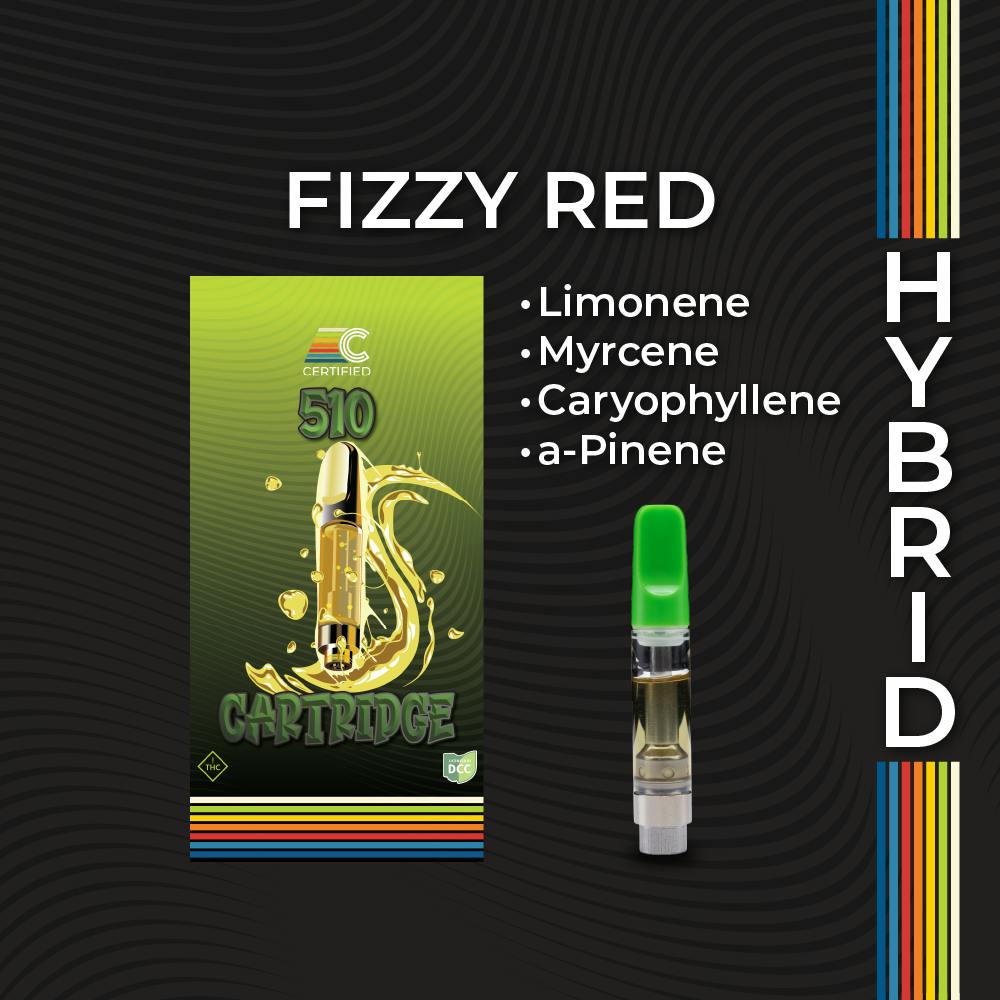 Photograph of product: Fizzy Red | 1g Distillate Cartridge - 