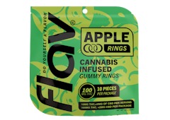 Photograph of product: FLAV | Apple | 10mg Live Resin TH-oui Gummy Rings | 10pk
