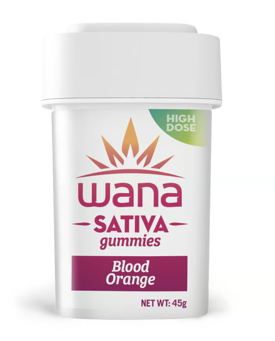 Photograph of product: Wana |Blood Orange | Sativa |1000 MG THC |20 PC