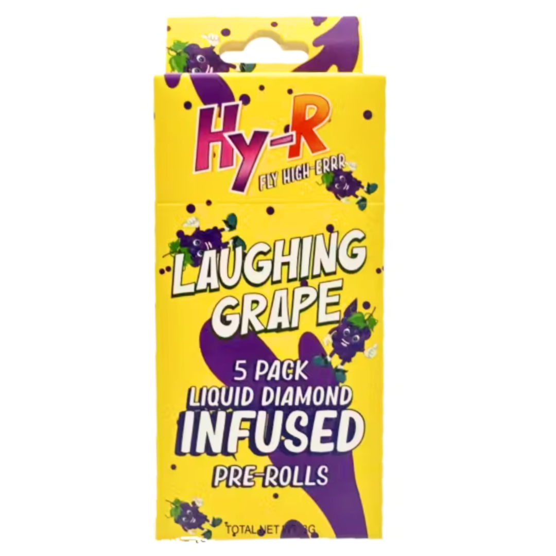 Photograph of product: Laughing Grape | .6G Infused Prerolls 5PK